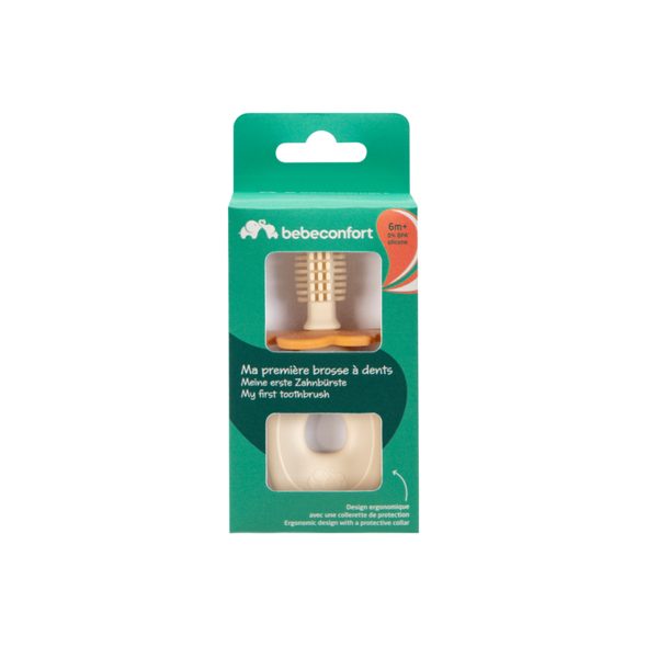 BEBECONFORT MŮJ PRVNÍ KARTÁČEK SILIKONOVÝ 6M+ - ZUBNÍ KARTÁČKY A PASTY - KOUPÁNÍ A ZDRAVÍ