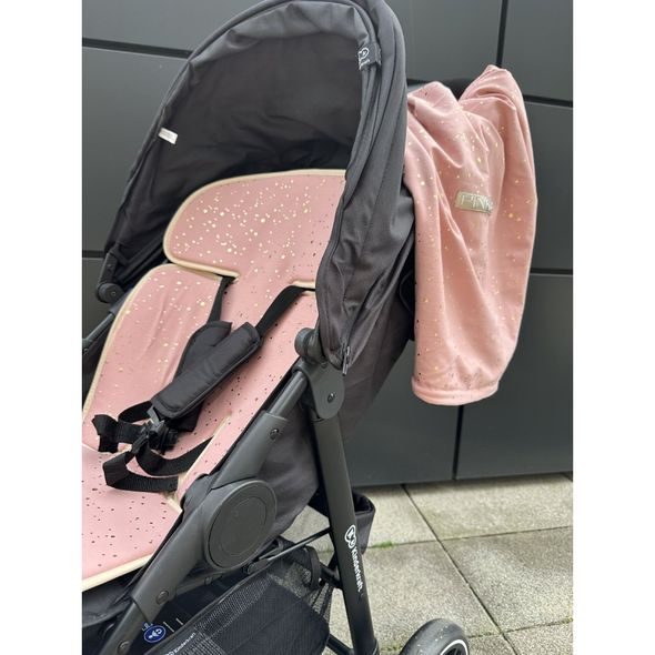 PINKIE PODLOŽKA DO KOČÁRKU SHINE GOLD OLD PINK - PODLOŽKY DO KOČÁRKU - KOČÁRKY A PŘÍSLUŠENSTVÍ