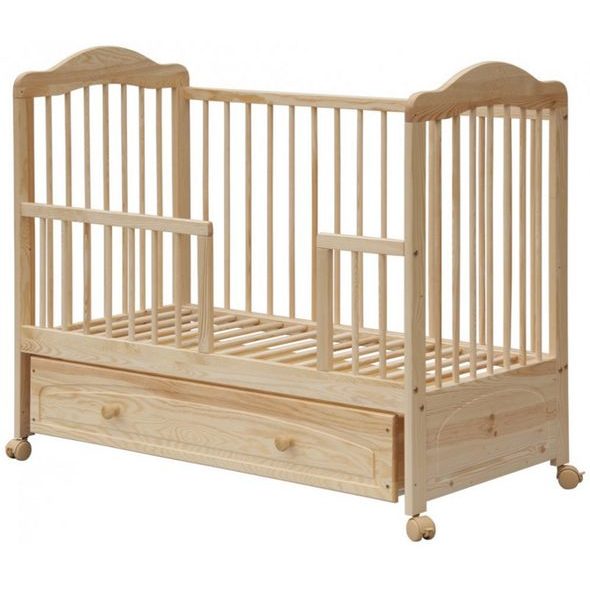 SCARLETT VÁLENDOVÁ BOČNICE K POSTÝLCE 120CM- PŘÍRODNÍ - DŘEVĚNÉ POSTÝLKY - SPINKÁNÍ