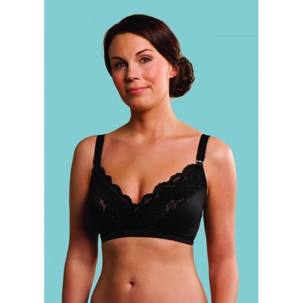 CARRIWELL PODPRSENKA S KRAJKOU A KLIPEM - ČERNÁ - PODPRSENKY KE KOJENÍ - PRO MAMINKY