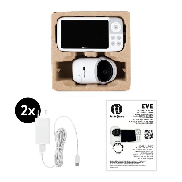 PETITE&MARS CHŮVIČKA DĚTSKÁ DIGITÁLNÍ EVE 5.0 - ELEKTRONICKÉ CHŮVIČKY - SPINKÁNÍ