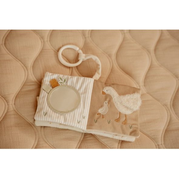 LITTLE DUTCH ZÁVĚSNÁ TEXTILNÍ KNÍŽKA S AKTIVITAMI NEWBORN NATURALS - FARMA - PRO DĚTI