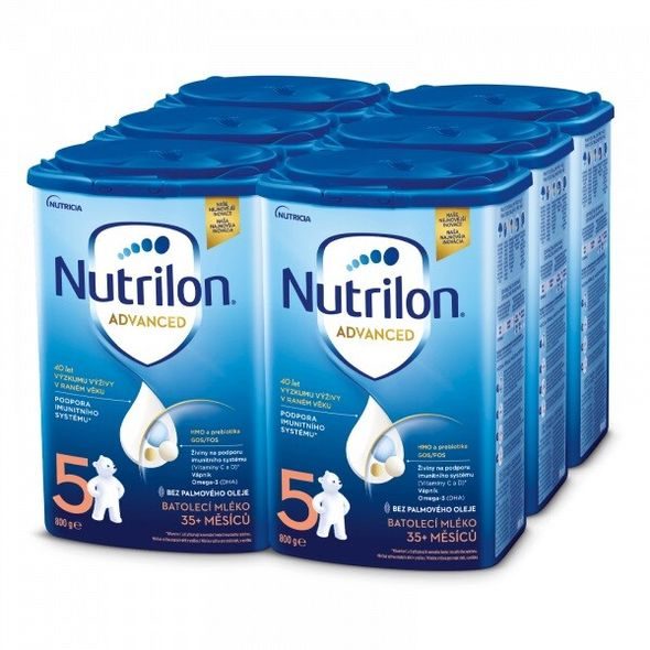 NUTRILON ADVANCED 5 6X800G - KOJENECKÁ MLÉKA - KRMENÍ