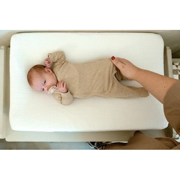 LODGER OVERAL NOVOROZENECKÝ MELANGE BEIGE VEL. 50 - OVERALY - PRO DĚTI