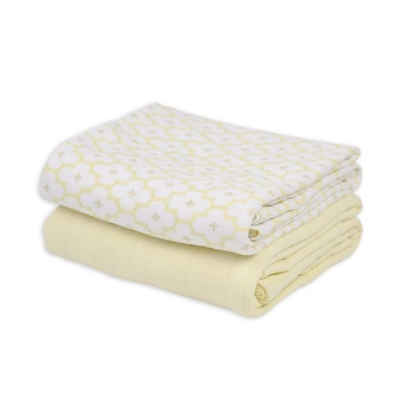 LODGER SWADDLER SOLID MATCHA 2BALENÍ 110 X 110 CM BUTTER - LÁTKOVÉ PLENY ALL IN ONE - PŘEBALOVÁNÍ