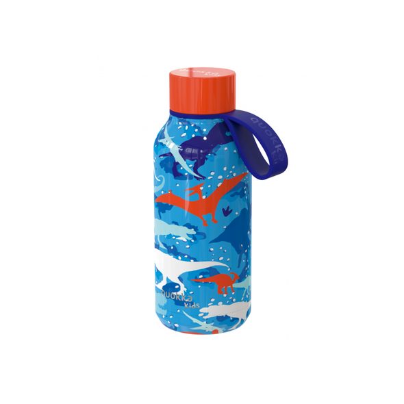 QUOKKA NEREZOVÁ TERMOLÁHEV SOLID KIDS S POUTKEM DINOSAUR 330 ML - TERMOOBALY A TERMOSKY - KRMENÍ