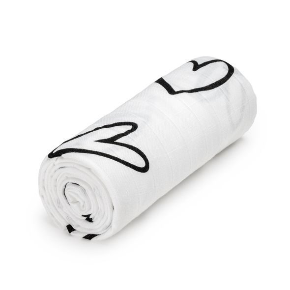 T-TOMI VELKÁ BAVLNĚNÁ TETRA OSUŠKA HEARTS - OSUŠKY A DĚTSKÉ ŽUPANY - KOUPÁNÍ A ZDRAVÍ