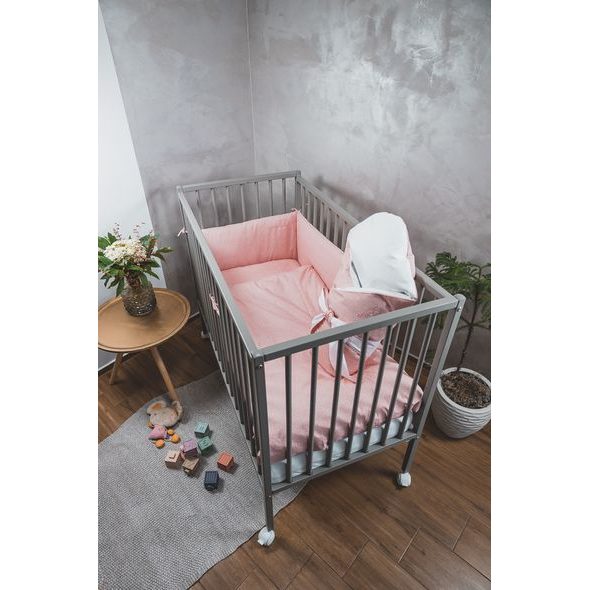 ENIE BABY POVLEČENÍ BAVLNĚNÉ DOTS CORAL 100X135 A 40X60 CM - POVLEČENÍ DO POSTÝLKY - SPINKÁNÍ