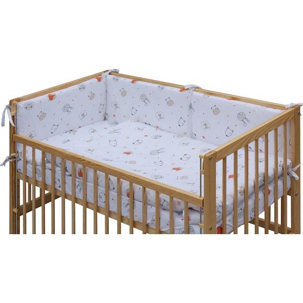 SCARLETT DĚTSKÁ POSTÝLKA S KOMPLETNÍ VÝBAVOU SCARLETT 120 X 60 CM - LABRA - DŘEVĚNÉ POSTÝLKY - SPINKÁNÍ