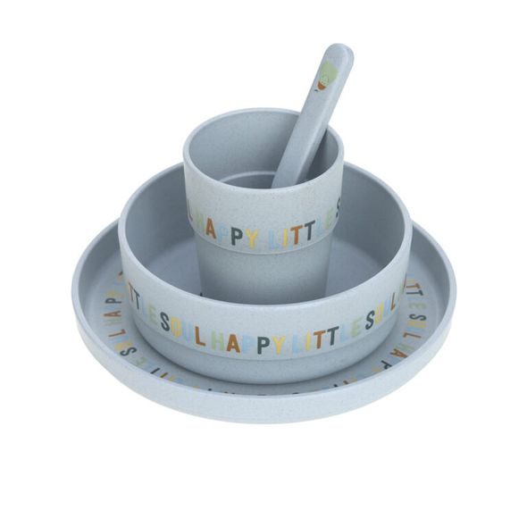 LÄSSIG BABIES DISH SET PP/CELLULOSE HAPPY FRUITS LEMON - MISKY, TALÍŘKY A PODLOŽKY - KRMENÍ