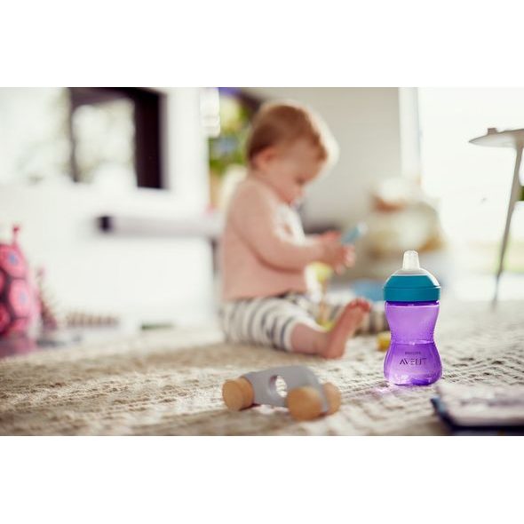 PHILIPS AVENT HRNEČEK 300ML DÍVKA, JEMNÁ HUBIČKA - DĚTSKÉ HRNEČKY - KRMENÍ