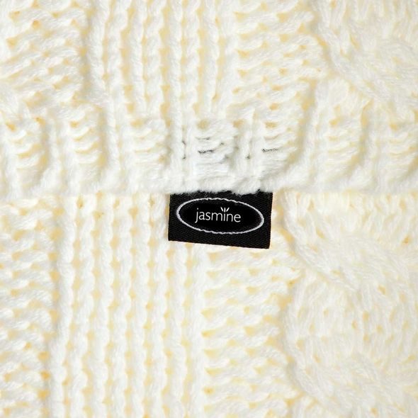 JASMINE PLETENÁ DEKA JASMINE WHITE - DĚTSKÉ DEKY PRO MIMINKA - SPINKÁNÍ