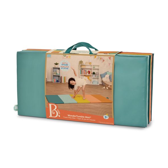 B-TOYS PĚNOVÁ PODLOŽKA SKLÁDACÍ WONDERTUMBLE - HRACÍ PODLOŽKY NA ZEM - SPINKÁNÍ