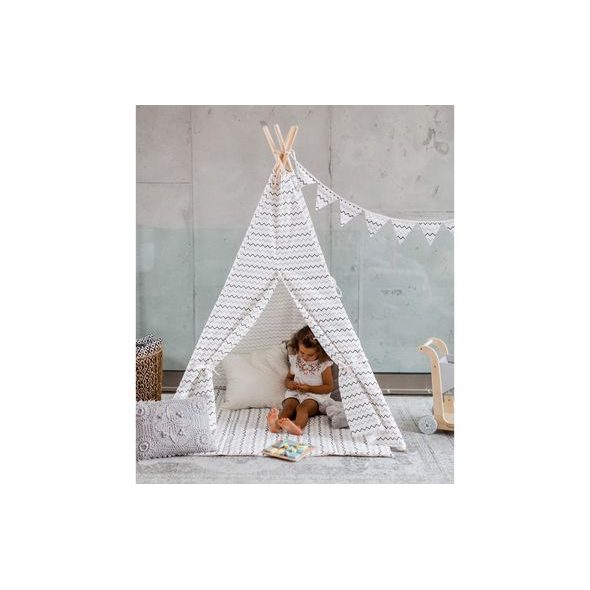 KINDSGUT DĚTSKÉ TEEPEE CIK CAK - HRACÍ DOMEČKY - SPINKÁNÍ