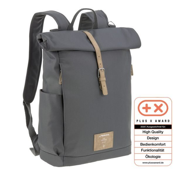 LÄSSIG GREEN LABEL ROLLTOP BACKPACK ANTHRACITE - PŘEBALOVACÍ BATOHY - KOČÁRKY A PŘÍSLUŠENSTVÍ