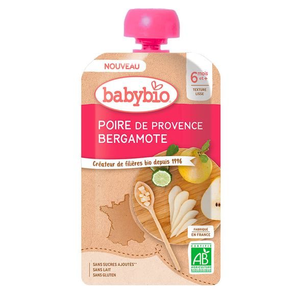 BABYBIO HRUŠKA BERGAMOT 120 G - KAPSIČKY - KRMENÍ