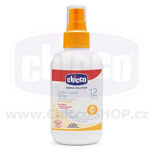 CHICCO SUN SPRAY SPF 25 150 ML - BEZPEČNOST DĚTÍ V DOMÁCNOSTI - KOUPÁNÍ A ZDRAVÍ