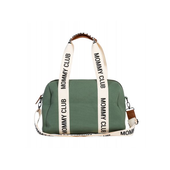 CHILDHOME PŘEBALOVACÍ TAŠKA MOMMY CLUB SIGNATURE CANVAS GREEN - PŘEBALOVACÍ TAŠKY - KOČÁRKY A PŘÍSLUŠENSTVÍ