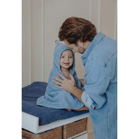 MEYCO FROTÉ OSUŠKA S KAPUCÍ 75X75 - JEANS BLUE - OSUŠKY A DĚTSKÉ ŽUPANY - KOUPÁNÍ A ZDRAVÍ