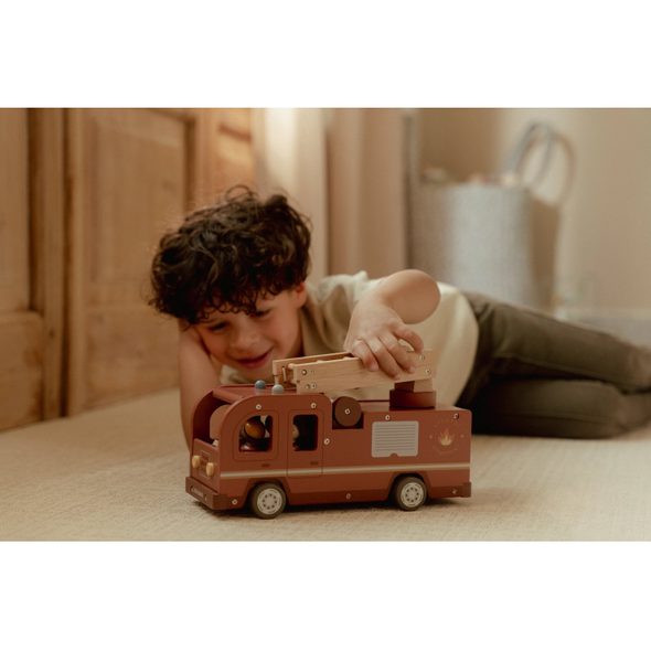 LITTLE DUTCH HASIČSKÝ NÁKLAĎÁK DŘEVĚNÝ - LITTLE DUTCH - PRO DĚTI