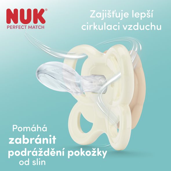 NUK PERFECT MATCH AIR DUDLÍK FOX/BEAR 0-2M 2KS BOX - ŠIDÍTKA A DOPLŇKY - KRMENÍ