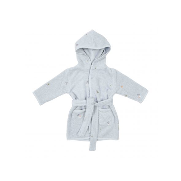 LITTLE DUTCH ŽUPAN FROTÉ FOREST FRIENDS BLUE VEL. 74/80 - OSUŠKY A DĚTSKÉ ŽUPANY - KOUPÁNÍ A ZDRAVÍ