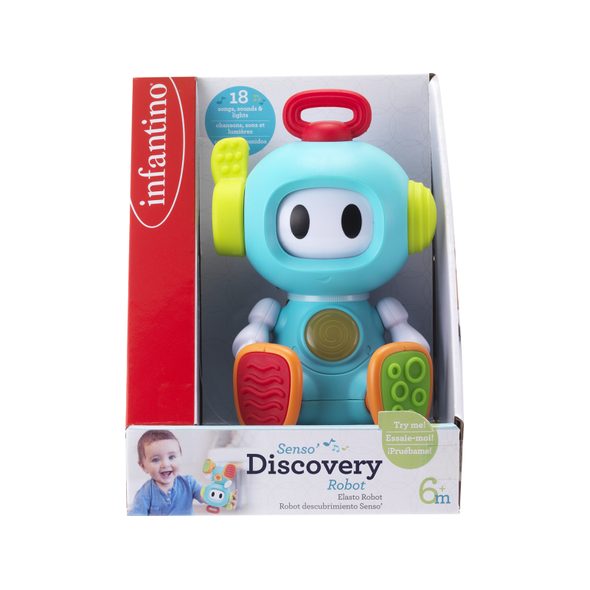 INFANTINO HUDEBNÍ ROBOT DISCOVERY - HRAČKY SE ZVUKY - PRO DĚTI