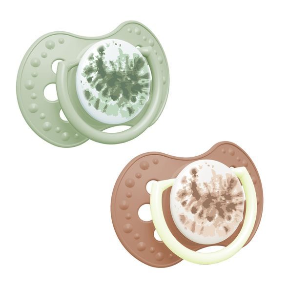 LOVI DUDLÍK SILIKONOVÝ DYNAMICKÝ TIE DYE 0-3M 2KS HOLKA - ŠIDÍTKA A DOPLŇKY - KRMENÍ