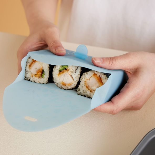 B.BOX SILIKONOVÁ KAPSA NA SENDVIČ - MODRÁ - KRABIČKY NA SVAČINU - KRMENÍ