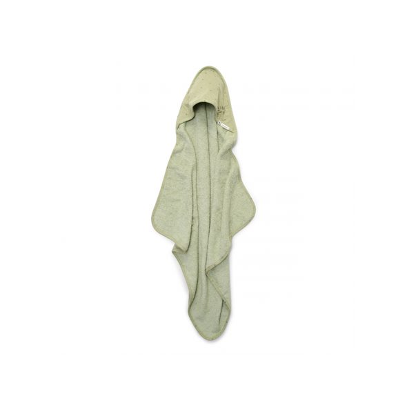 LITTLE DUTCH OSUŠKA S KAPUCÍ 100X100 CM PURE SAGE - OSUŠKY A DĚTSKÉ ŽUPANY - KOUPÁNÍ A ZDRAVÍ