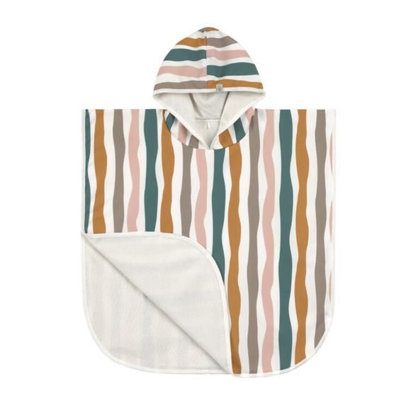 LÄSSIG SPLASH BEACH PONCHO WAVES PINK/NATURE - OSUŠKY A DĚTSKÉ ŽUPANY - KOUPÁNÍ A ZDRAVÍ
