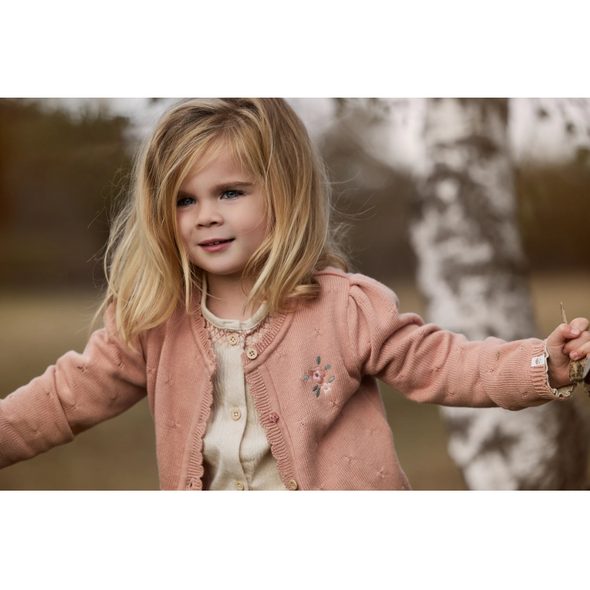 LITTLE DUTCH KARDIGAN PLETENÝ DEEP PINK VEL. 80 - KABÁTKY, MIKINKY - PRO DĚTI