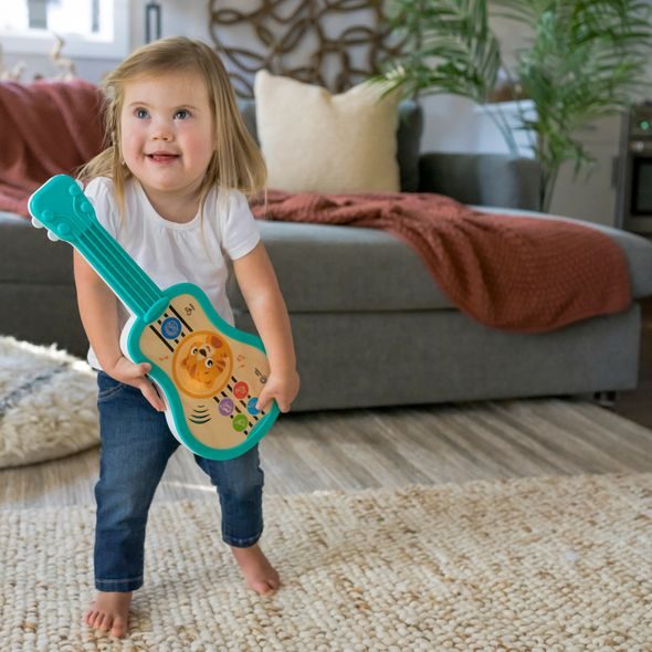 BABY EINSTEIN HRAČKA HUDEBNÍ DŘEVĚNÁ UKULELE MAGIC TOUCH HAPE 6M+ - HUDEBNÍ - PRO DĚTI