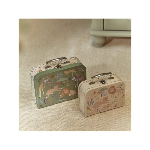 LITTLE DUTCH SADA KUFŘÍKŮ SAFARI FRIENDS - BOXY NA HRAČKY - SPINKÁNÍ