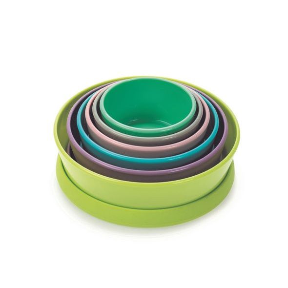 MELII STOHOVACÍ MISKY SE SILIKONOVÝMI VÍČKY - 6KS - USKLADNĚNÍ JÍDLA - KRMENÍ