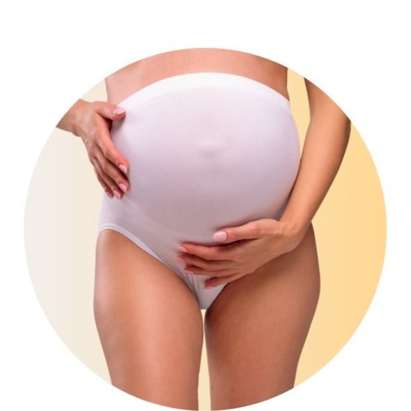 CARRIWELL KALHOTKY TĚHOTENSKÉ PODPŮRNÉ BÍLÉ - TĚHOTENSKÉ SPODNÍ PRÁDLO - PRO MAMINKY