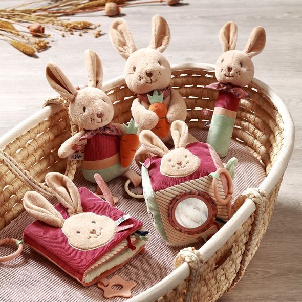 BABYONO HRAČKA ZÁVĚSNÁ S KOUSÁTKEM RABBIT KARO 0M+ - HRAČKY K ZAVĚŠENÍ - PRO DĚTI