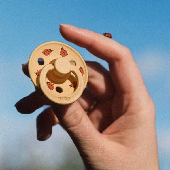 BIBS STUDIO COLOUR LADYBUG DUDLÍKY Z PŘÍRODNÍHO KAUČUKU 2KS – VELIKOST 2 - ŠIDÍTKA A DOPLŇKY - KRMENÍ