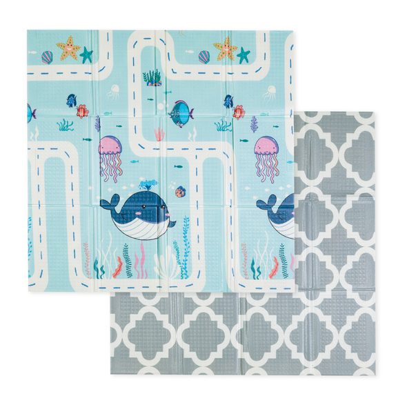 PETITE&MARS PODLOŽKA NA HRANÍ SKLÁDACÍ CAMPY L 130X200 CM - HRACÍ PODLOŽKY NA ZEM - SPINKÁNÍ