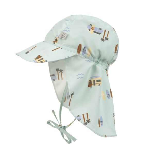 LÄSSIG SPLASH SUN PROTECTION FLAP HAT CAMPER SEA FOAM 19-36 MO. - ČEPIČKY A KLOBOUČKY - PRO DĚTI