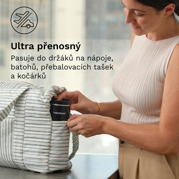 BABY BREZZA SUPERFAST PORTABLE WARMER - PŘENOSNÝ OHŘÍVAČ NA MLÉKO BLACK - KUCHYŇSKÉ PŘÍSTROJE - KRMENÍ