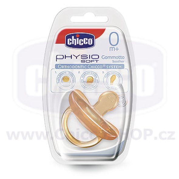 CHICCO FYZIOLOGICKÉ ŠIDÍTKO ORTODONTICKÉ,CELOKAUČUKOVÉ - ŠIDÍTKA A DOPLŇKY - KRMENÍ
