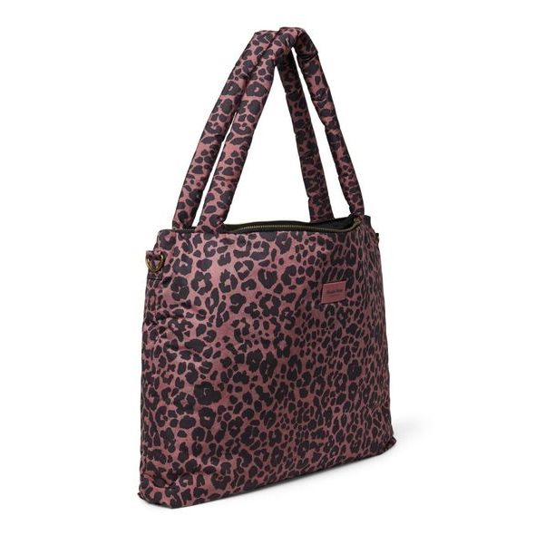 STUDIO NOOS PUFFY DIAPER BAG PŘEBALOVACÍ TAŠKA RED LEOPARD - ORGANIZÉRY A KOŠÍKY - KOČÁRKY A PŘÍSLUŠENSTVÍ