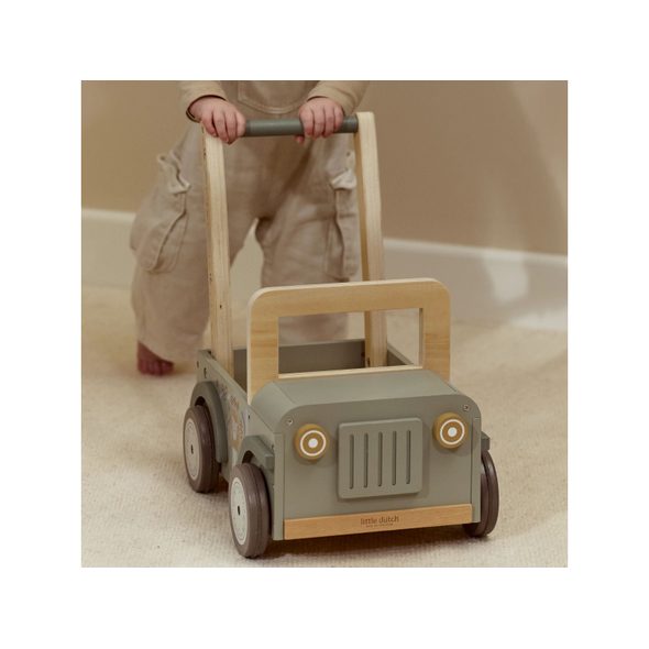 LITTLE DUTCH AUTO VOZÍK DŘEVĚNÝ SAFARI FRIENDS - LITTLE DUTCH - PRO DĚTI
