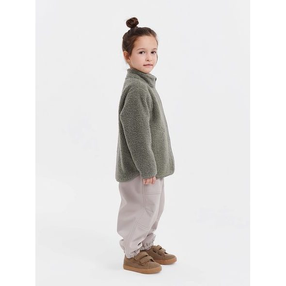LEOKID FLEECOVÁ BUNDA THEO VETIVER GREEN VEL. 128 - BUNDY - PRO DĚTI