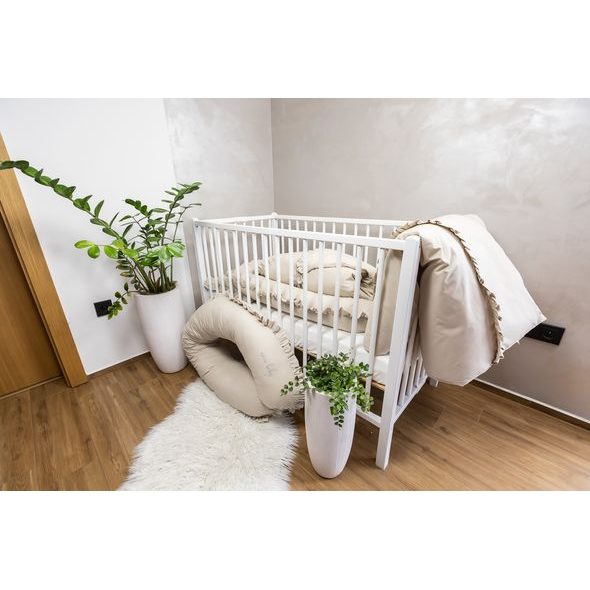 ENIE BABY POVLEČENÍ SWEET CREME 100X140 A 40X60 CM - POVLEČENÍ DO POSTÝLKY - SPINKÁNÍ