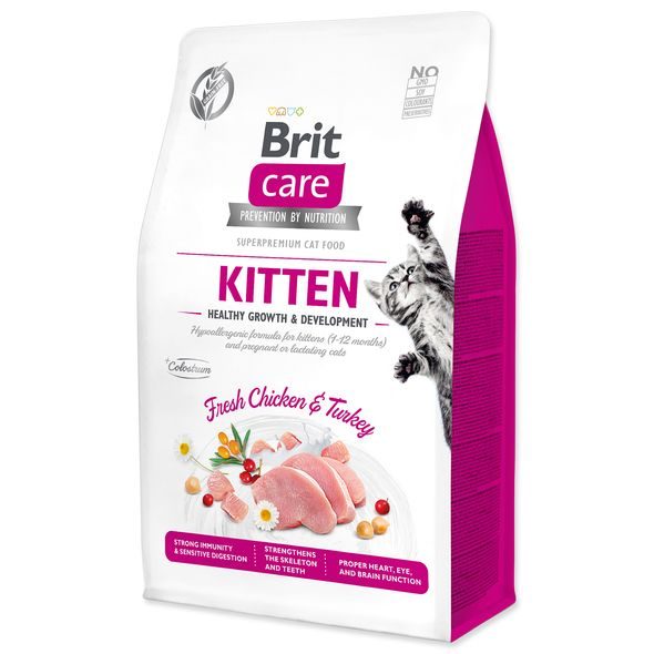 BRIT CARE CAT GRAIN-FREE KITTEN HEALTHY GROWTH & DEVELOPMENT 0,4KG - KRMIVO PRO KOŤATA - CHOVATELSKÉ POTŘEBY MALVÍKZOO