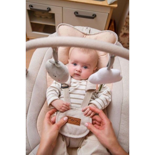 MOMI ELEKTRICKÉ HOUPÁTKO MOMI PEARL ŠEDÉ - LEHÁTKA A HOUPADLA - SPINKÁNÍ