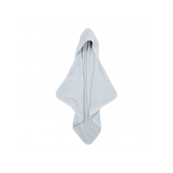 LITTLE DUTCH OSUŠKA S KAPUCÍ 100X100 CM FOREST FRIENDS BLUE - OSUŠKY A DĚTSKÉ ŽUPANY - KOUPÁNÍ A ZDRAVÍ