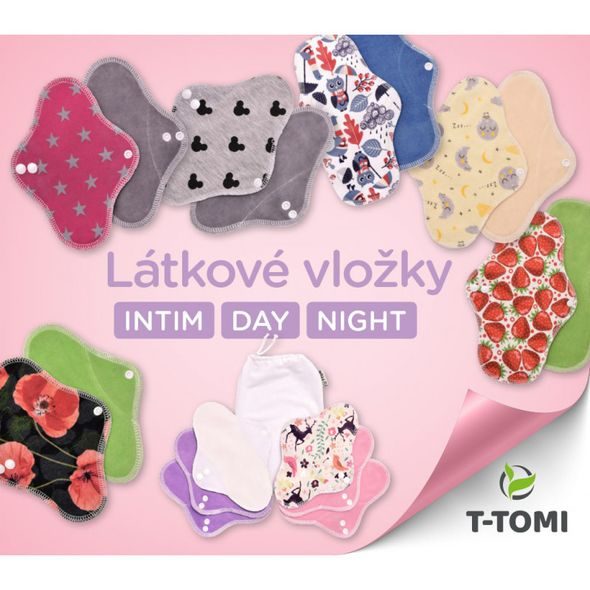 T-TOMI LÁTKOVÉ VLOŽKY SADA DAY+ PRACÍ SÁČEK - POPORODNÍ VLOŽKY - PRO MAMINKY
